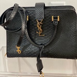 Saint Laurent Python Small Cabas